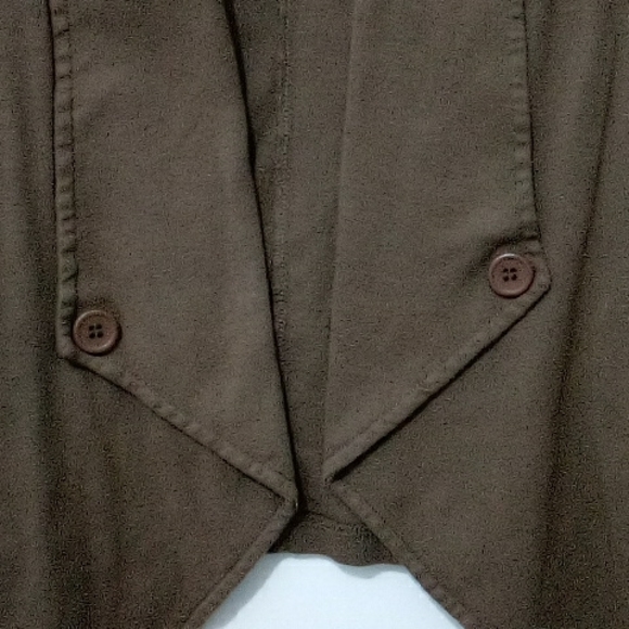 Three Dots olive open front cardigan - Picture 2 of 4